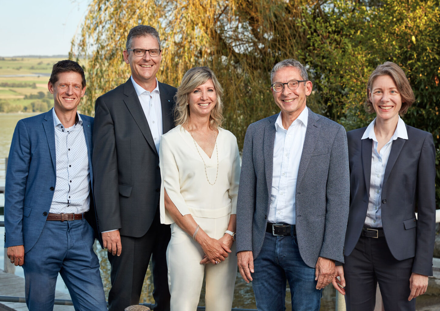 Stiftungsrat Lebensraum Aargau, Simon Leumann, Stefan Liebich, Christine Honegger, Dr. Urs Hofmann und Dr. Corinne Mühlebach